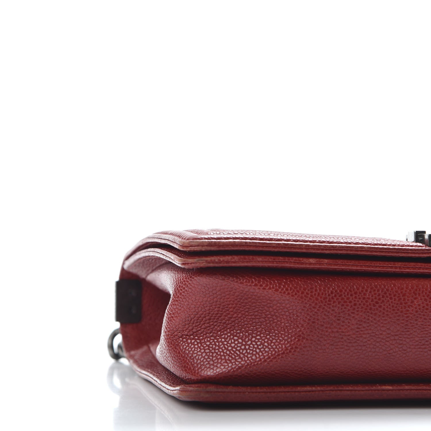 Chanel Caviar Quilted New Medium Boy Flap Dark Red 7 of 9