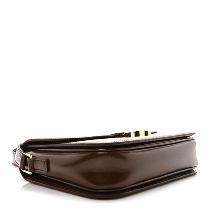 Celine Shiny Calfskin Teen Triomphe Brown 4 of 10
