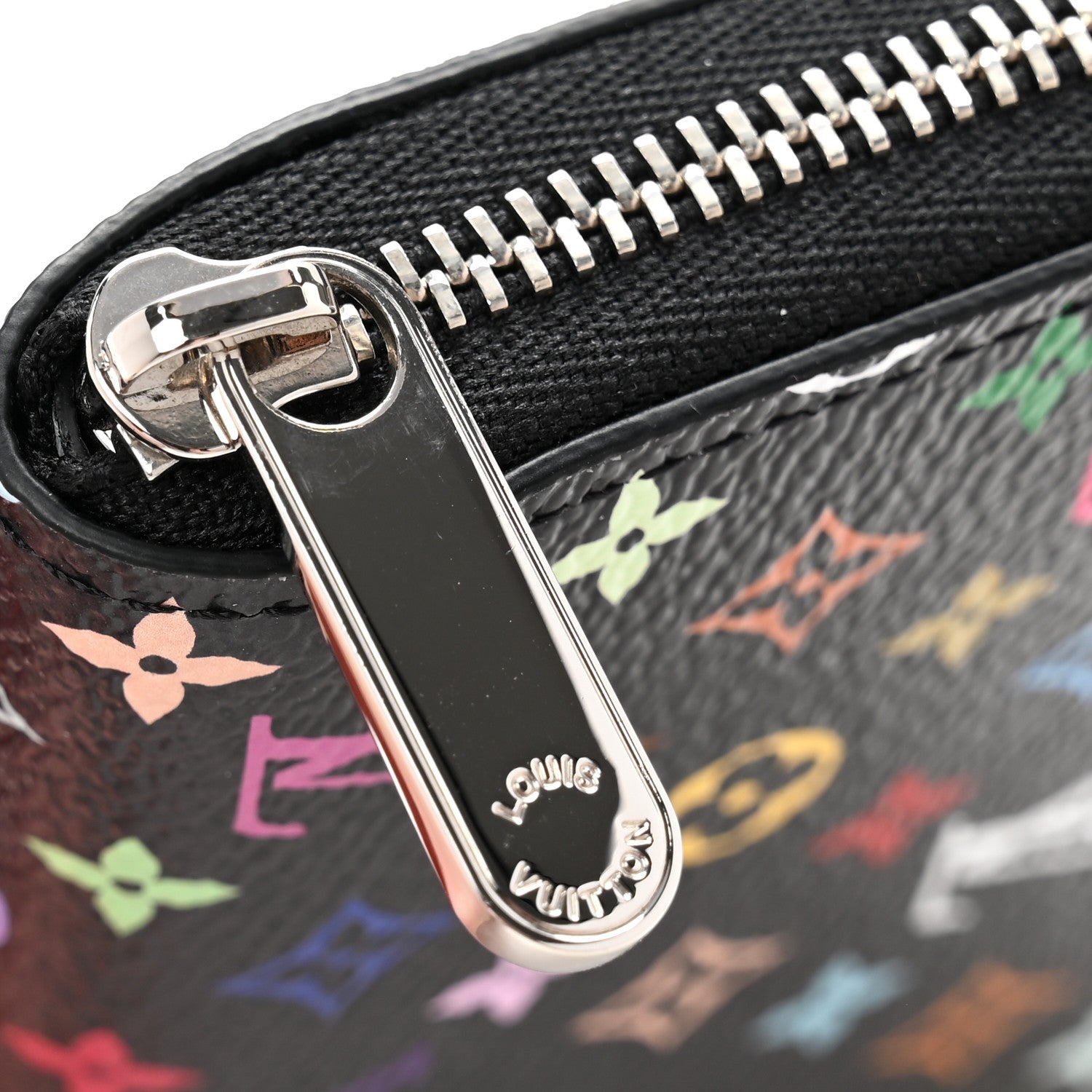 Louis Vuitton LV x TM Monogram Multicolor Zippy Coin Purse Black 7 of 8