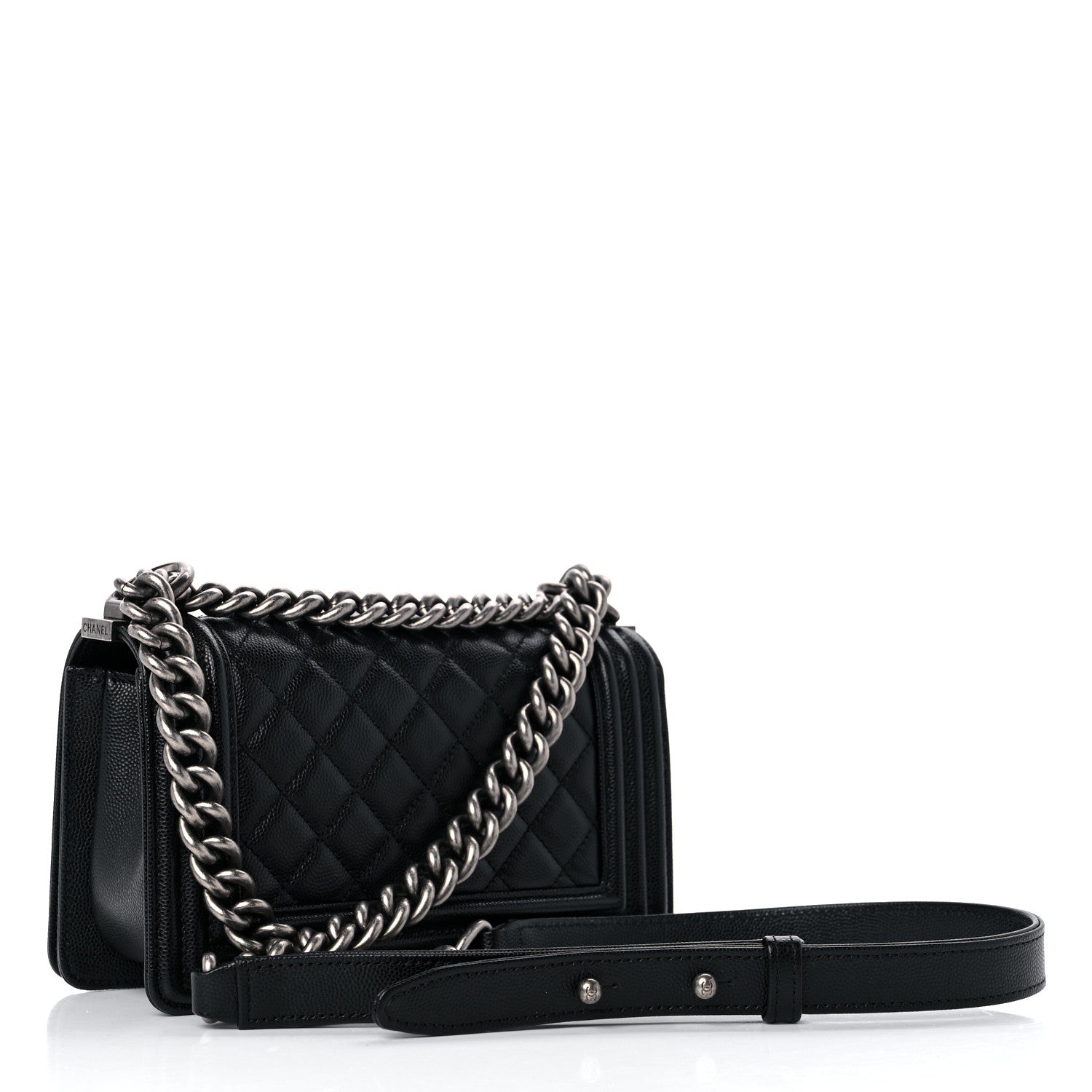 Chanel Caviar Quilted Small Boy Flap Black 3 of 10