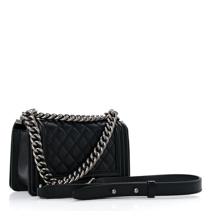 Chanel Caviar Quilted Small Boy Flap Black 3 of 10