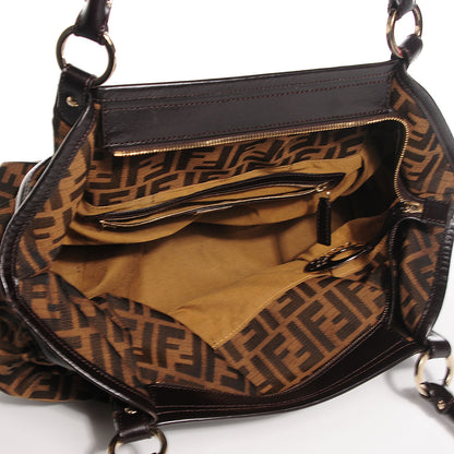 Fendi Zucca Large Chef Shopper Tote Tobacco 5 of 9