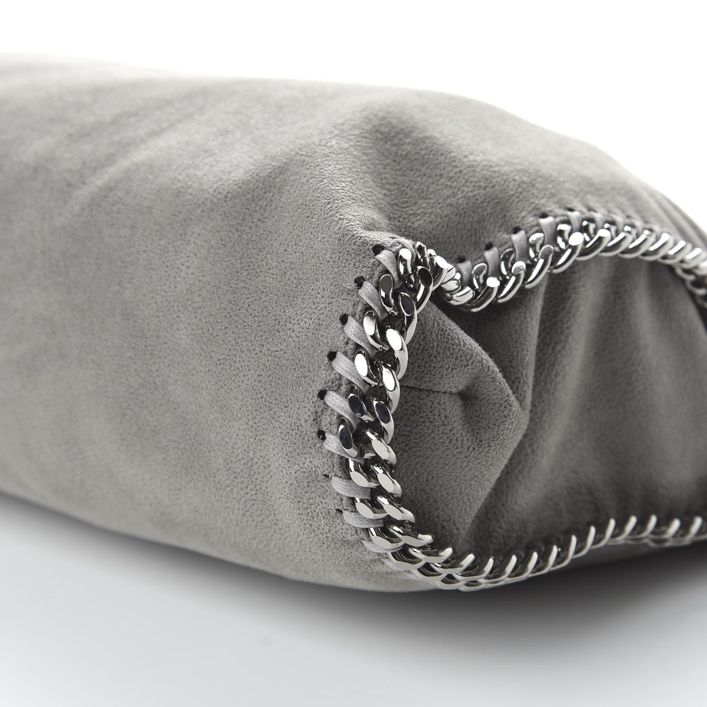 Shaggy Deer Falabella Fold Over Tote Grey