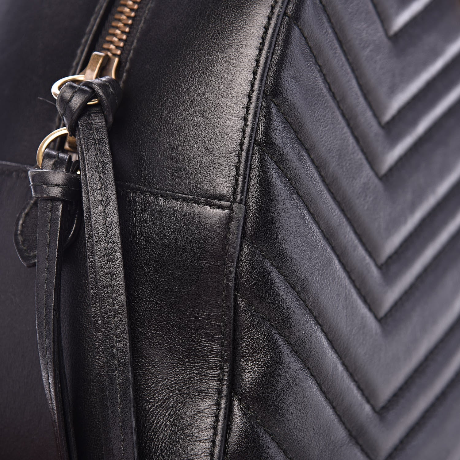 Gucci Calfskin Matelasse GG Marmont Dome Backpack Black 14 of 16