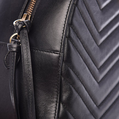 Gucci Calfskin Matelasse GG Marmont Dome Backpack Black 14 of 16