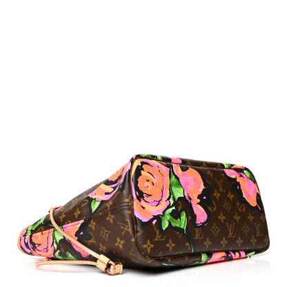 Louis Vuitton Monogram Roses Neverfull MM 4 of 9