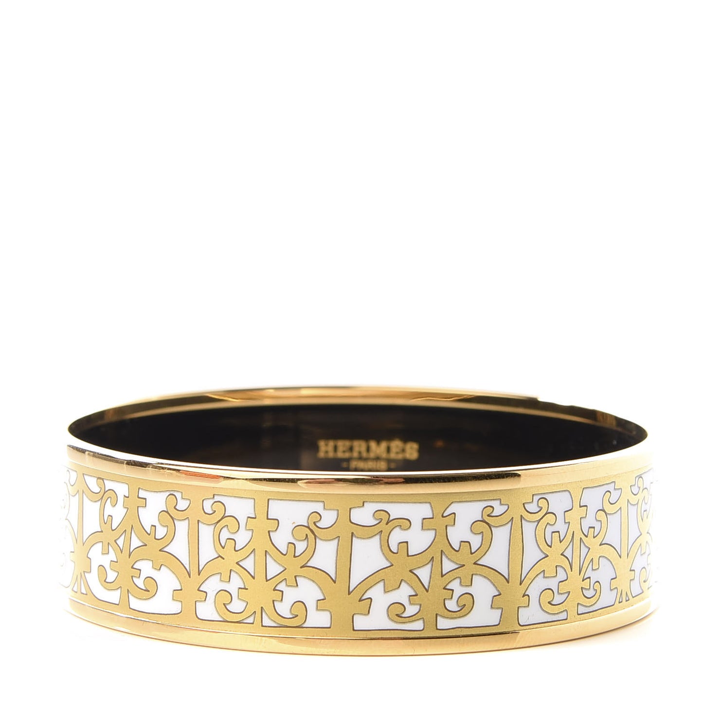 Enamel Printed Wide Balcons du Guadalquivir Bracelet 65 Gold