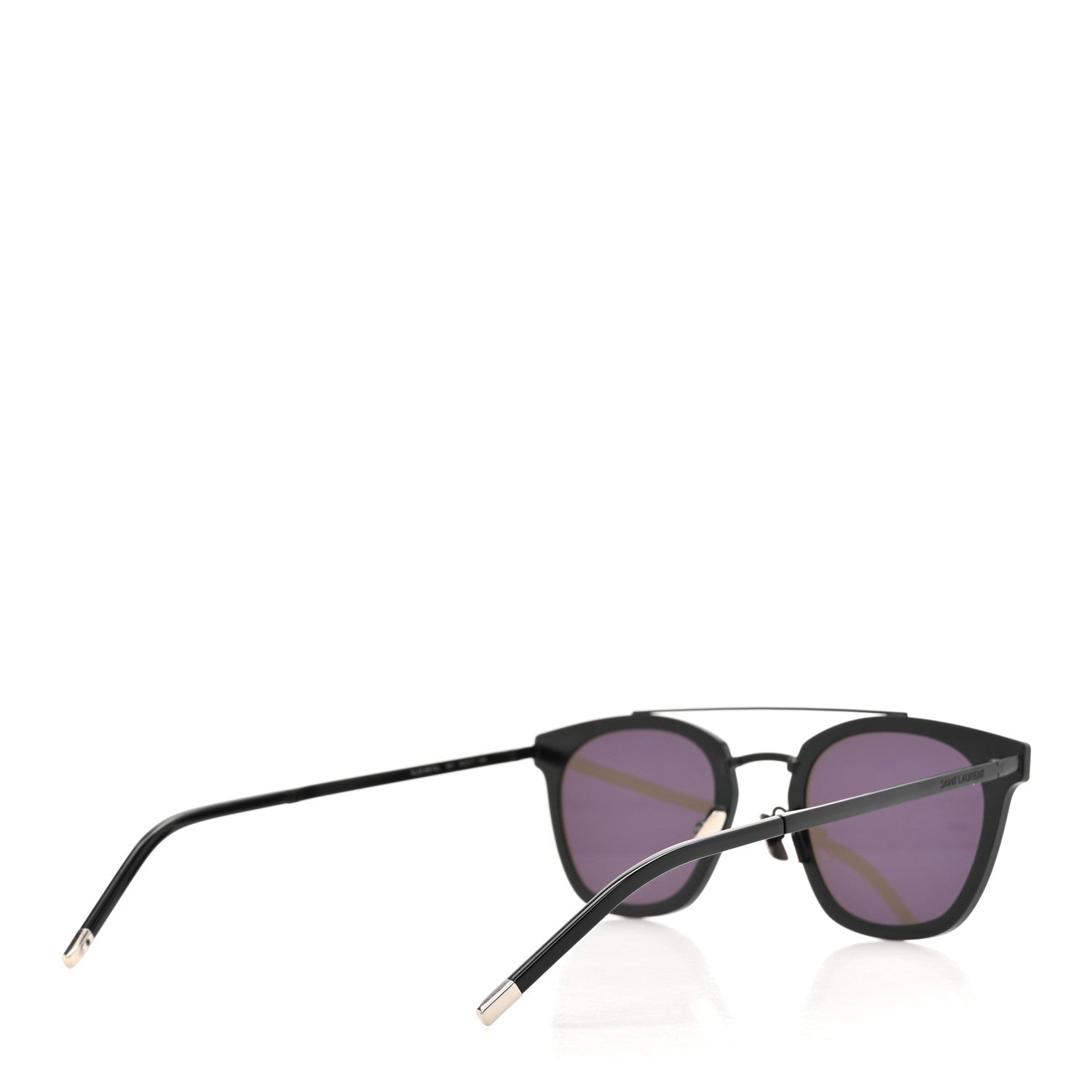 Saint Laurent Metal SL28 Sunglasses Black 4 of 7