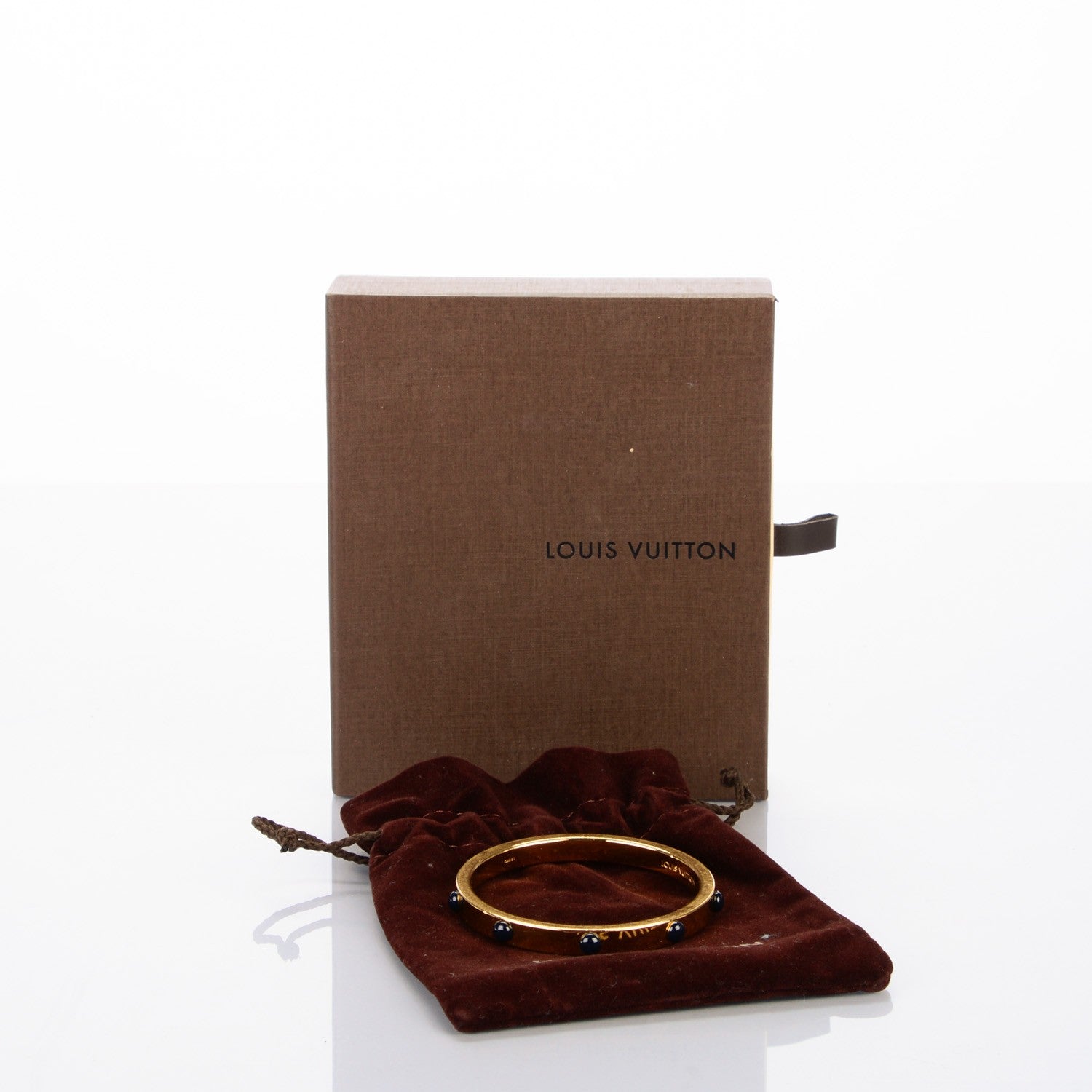 Louis Vuitton Lacquer Small Gimme a Clue Bracelet Blue Nuit 6 of 6