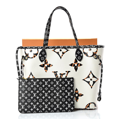 Louis Vuitton Monogram Giant Jungle Neverfull MM Ivory 10 of 10