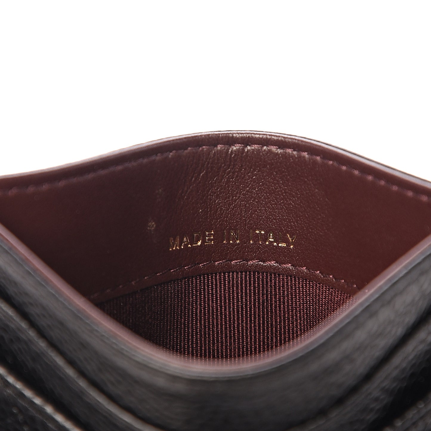Caviar Quilted Card Holder Black