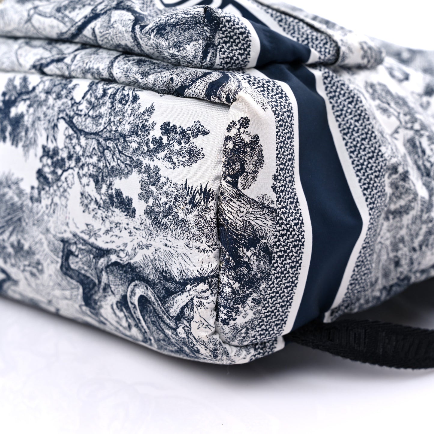 Nylon Technical Fabric Toile De Jouy Small Diortravel Backpack Blue