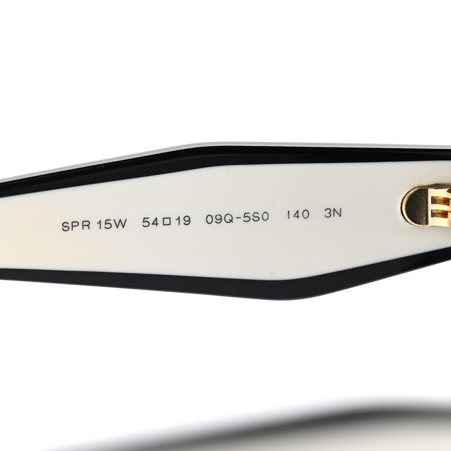Prada Square Sunglasses SPR 15W Black White 7 of 8