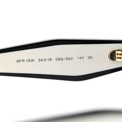 Prada Square Sunglasses SPR 15W Black White 7 of 8