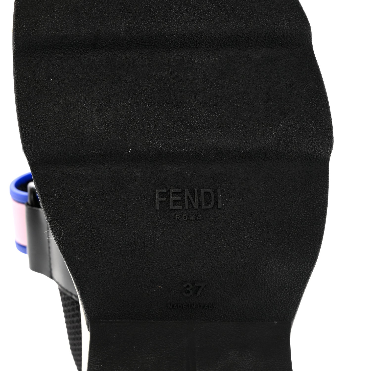 Fendi Stretch Yarn Stiff Band Rockoko Sneakers 37 Black 6 of 9