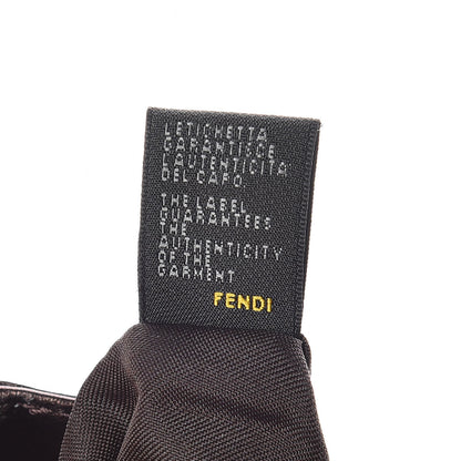 Fendi Metallic Calfskin FF Embossed Small Chef Shoulder Bag Bronze 11 of 15