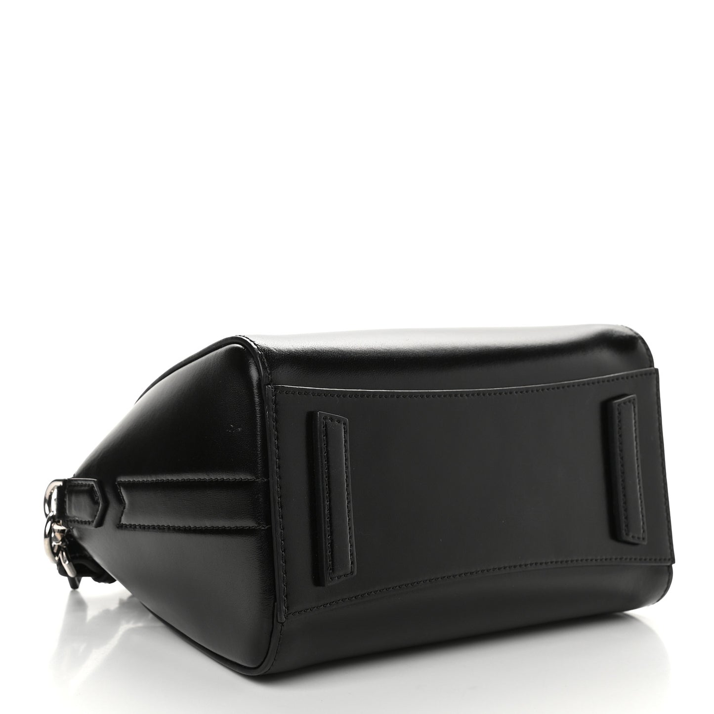 Shiny Lord Calfskin Mini Antigona Black