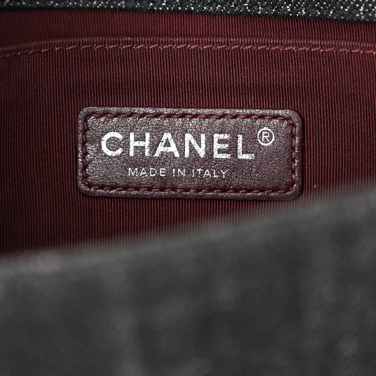 Chanel Denim Quilted Medium Boy Flap Black 6 of 13
