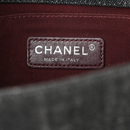 Chanel Denim Quilted Medium Boy Flap Black 6 of 13