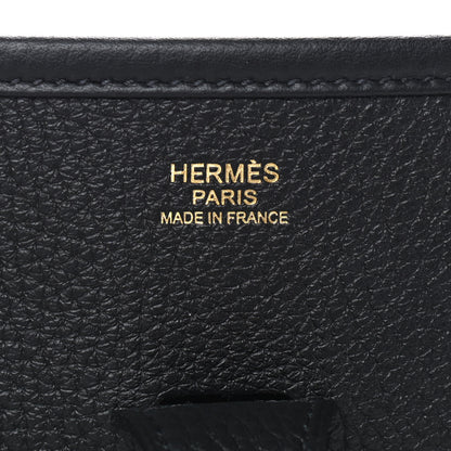Hermes Taurillon Clemence Evelyne III PM Black 6 of 9