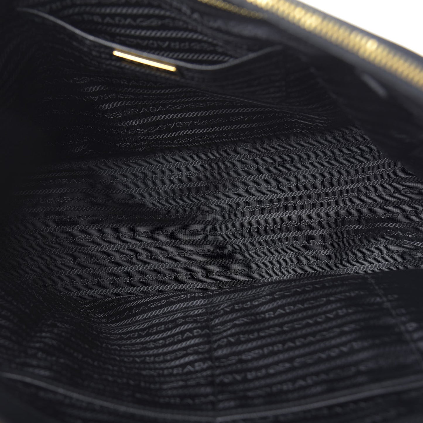 Saffiano Large Galleria Double Zip Tote Black