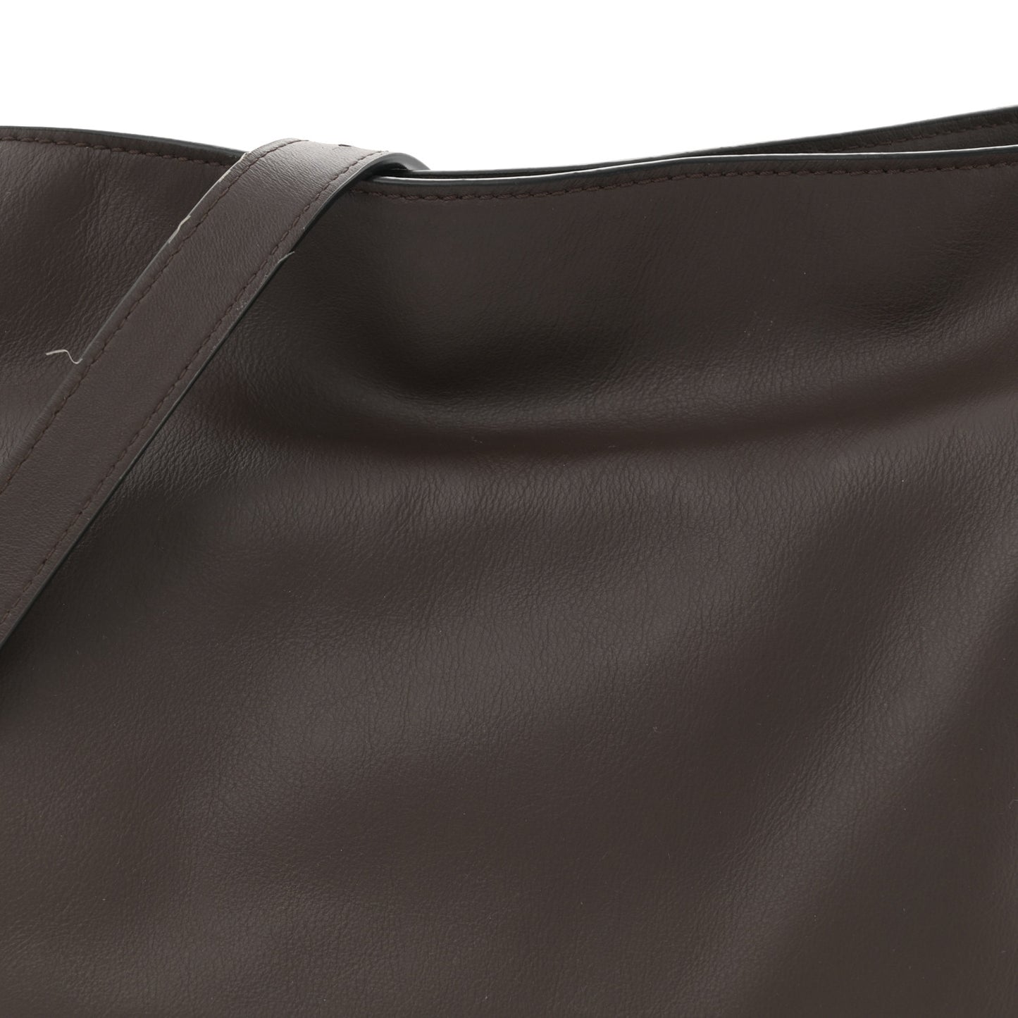 Nappa Medium Flamenco Knot Bag Chocolate
