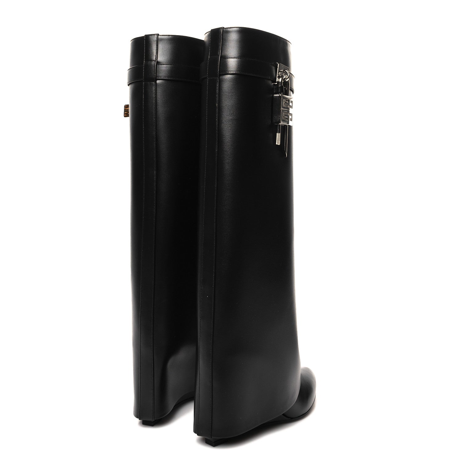 Givenchy Calfskin Shark Lock Pant Boots 38 Black 4 of 7