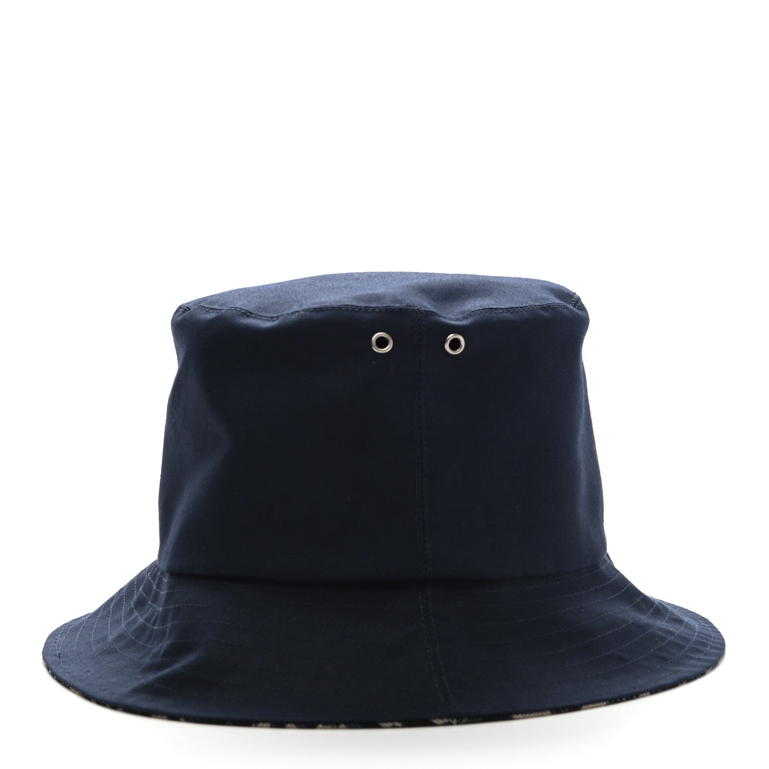 Christian Dior Polyester Cotton Oblique Teddy-D Brim Bucket Hat 57 Black 8 of 11