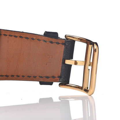 Hermes Stainless Steel Epsom 30.5mm Heure H Hour Quartz Watch Noir 9 of 9