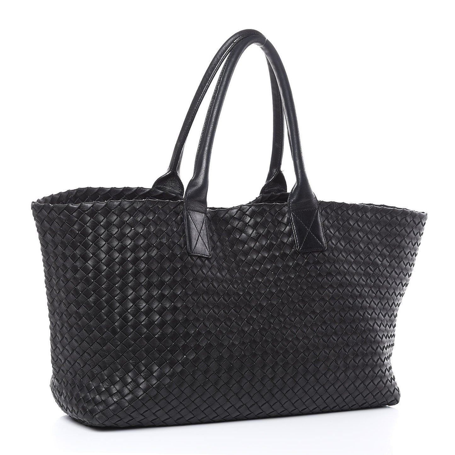 Nappa Intrecciato Medium Cabat Black