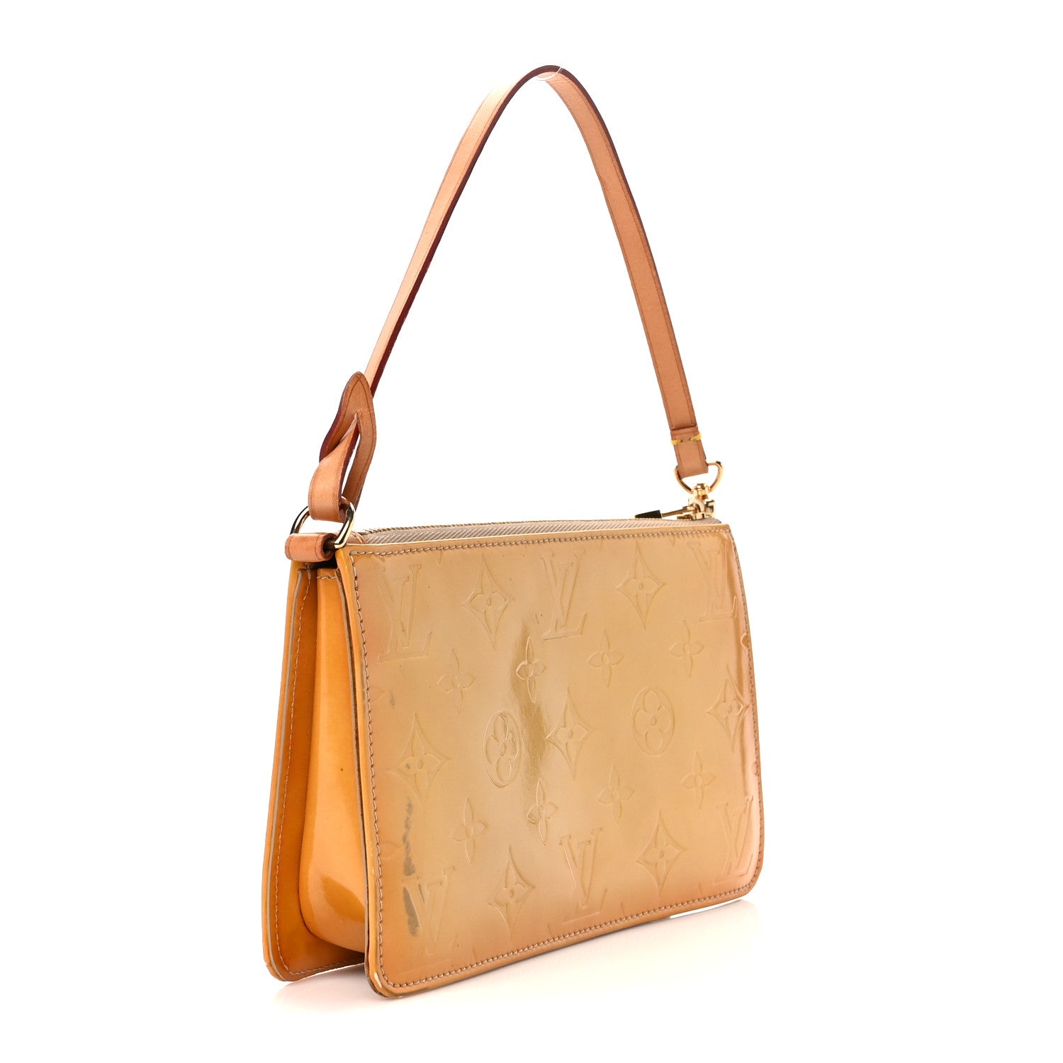 Louis Vuitton Vernis Lexington Pochette Jaune Passion 3 of 10