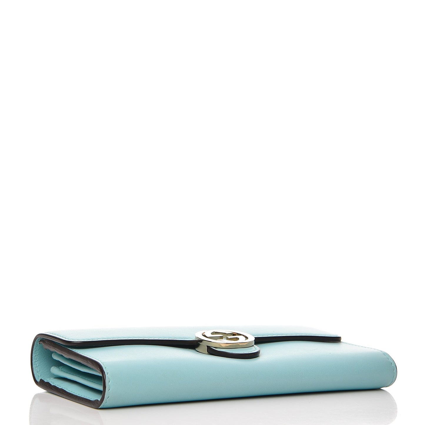 Moon Calfskin Icon Continental Wallet Ocean Wave