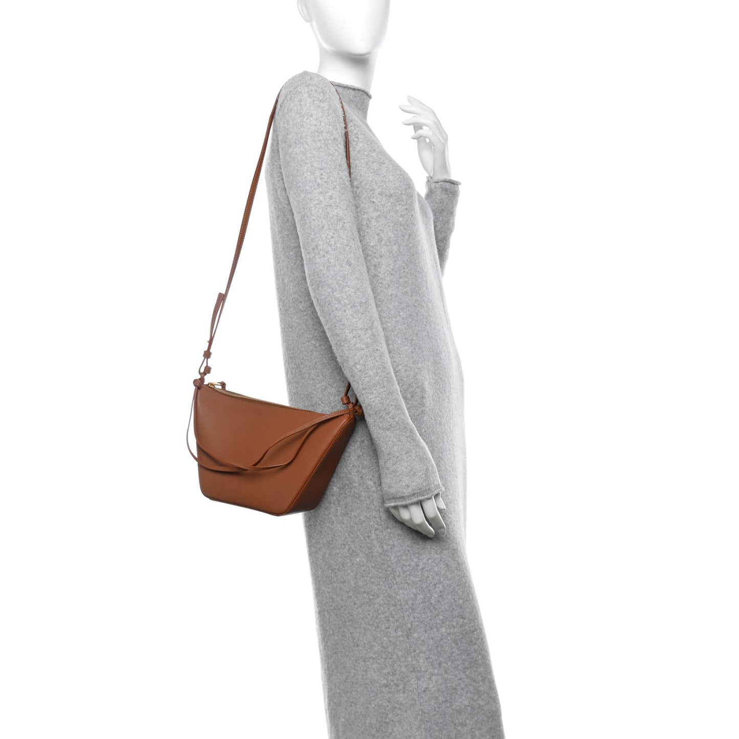 Calfskin Mini Hammock Hobo Tan