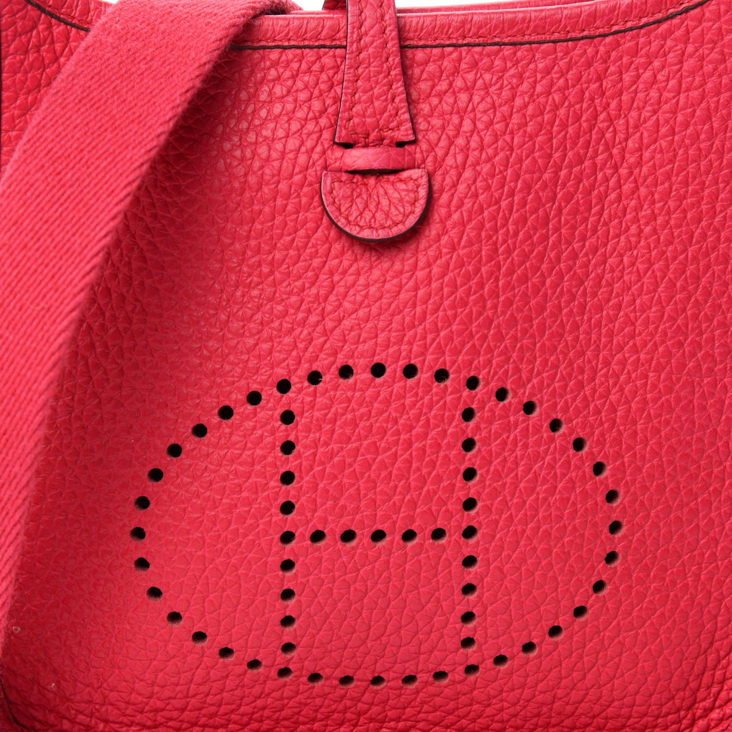 Hermes Taurillon Clemence Evelyne TPM Rose Extreme 700663