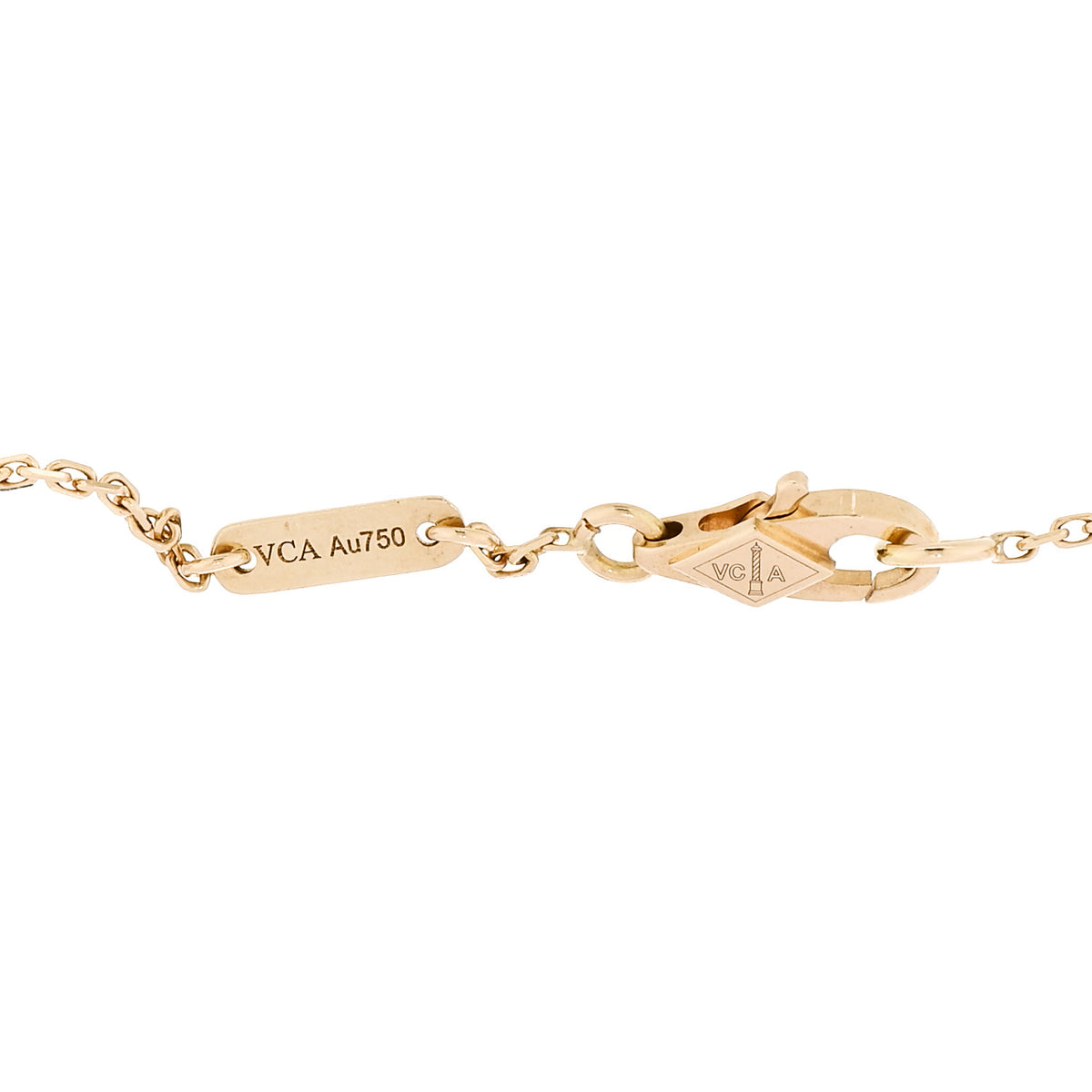 Van Cleef & Arpels 18K Yellow Gold Mother of Pearl Sweet Alhambra Bracelet 3 of 5