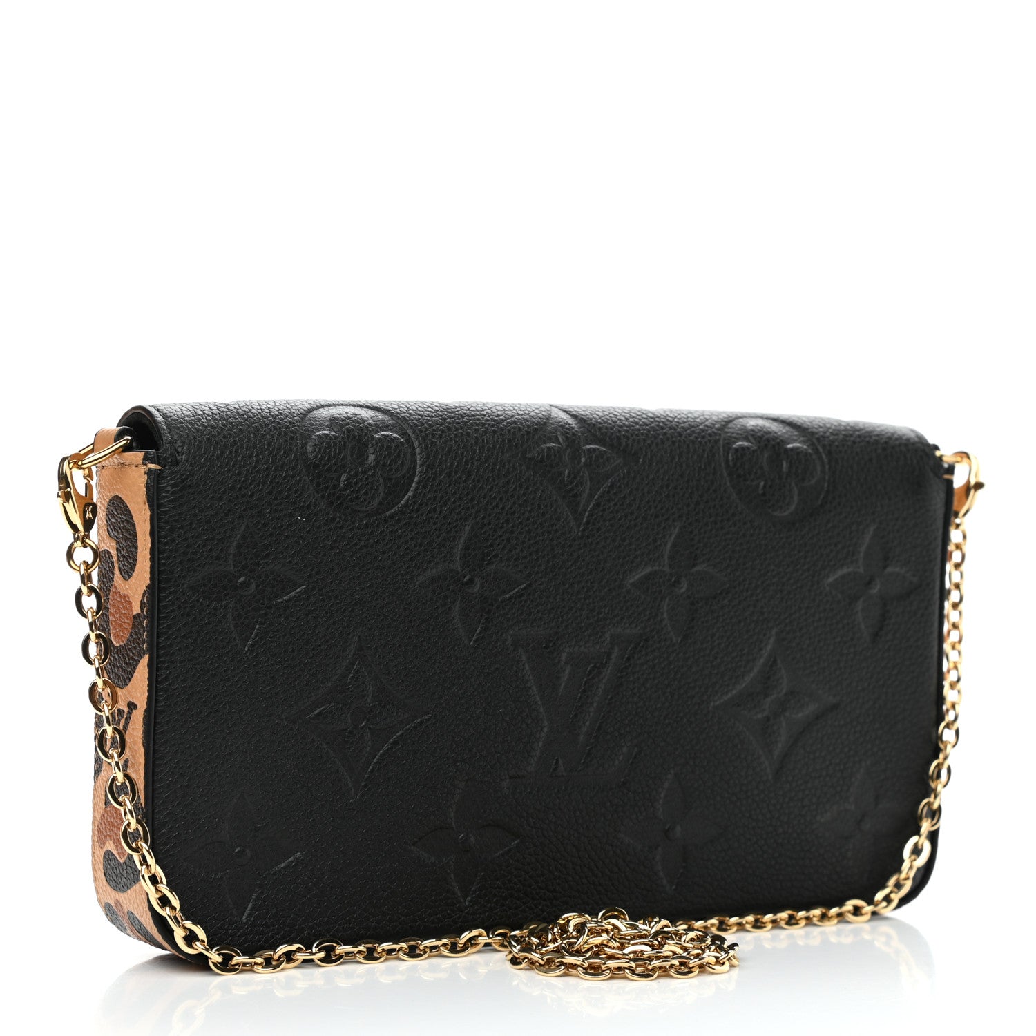 Louis Vuitton Empreinte Monogram Giant Wild At Heart Felicie Pochette Black 3 of 10