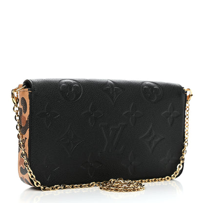 Louis Vuitton Empreinte Monogram Giant Wild At Heart Felicie Pochette Black 3 of 10