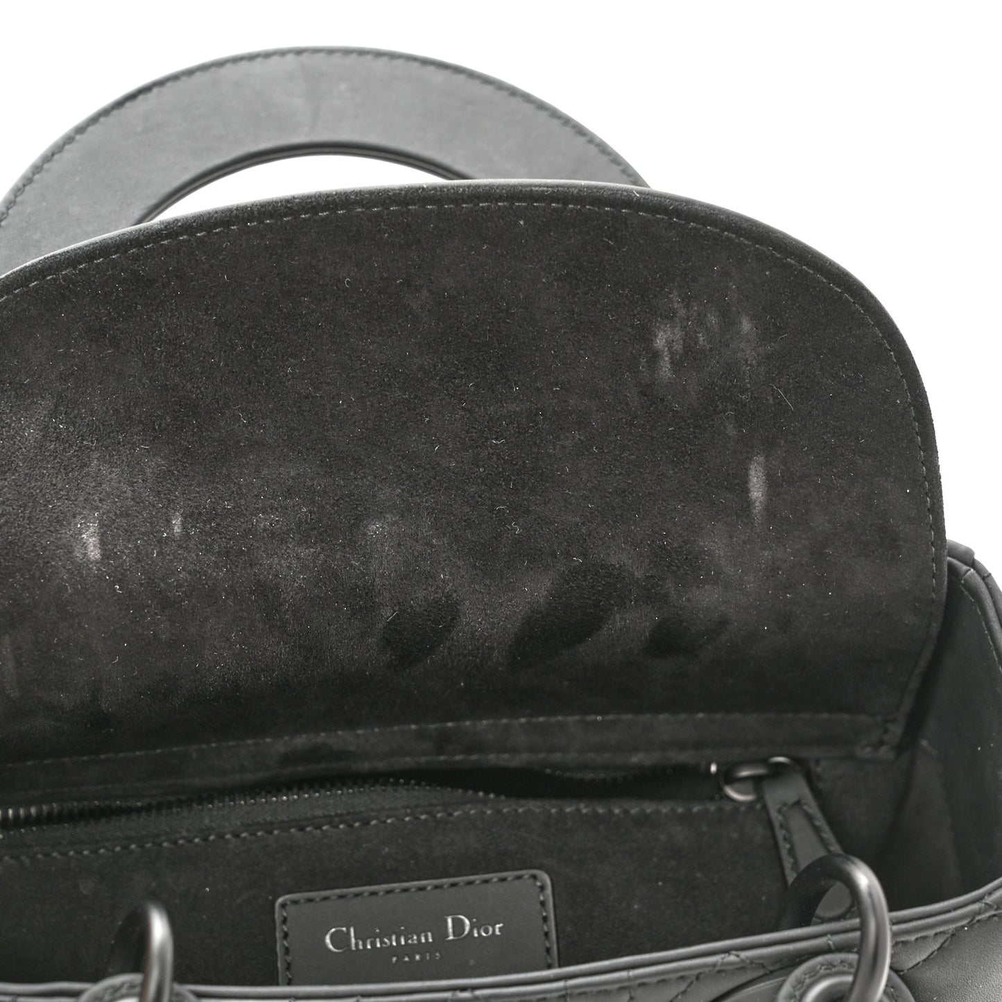Ultra Matte Calfskin Cannage Small My ABCDior Lady Dior Black