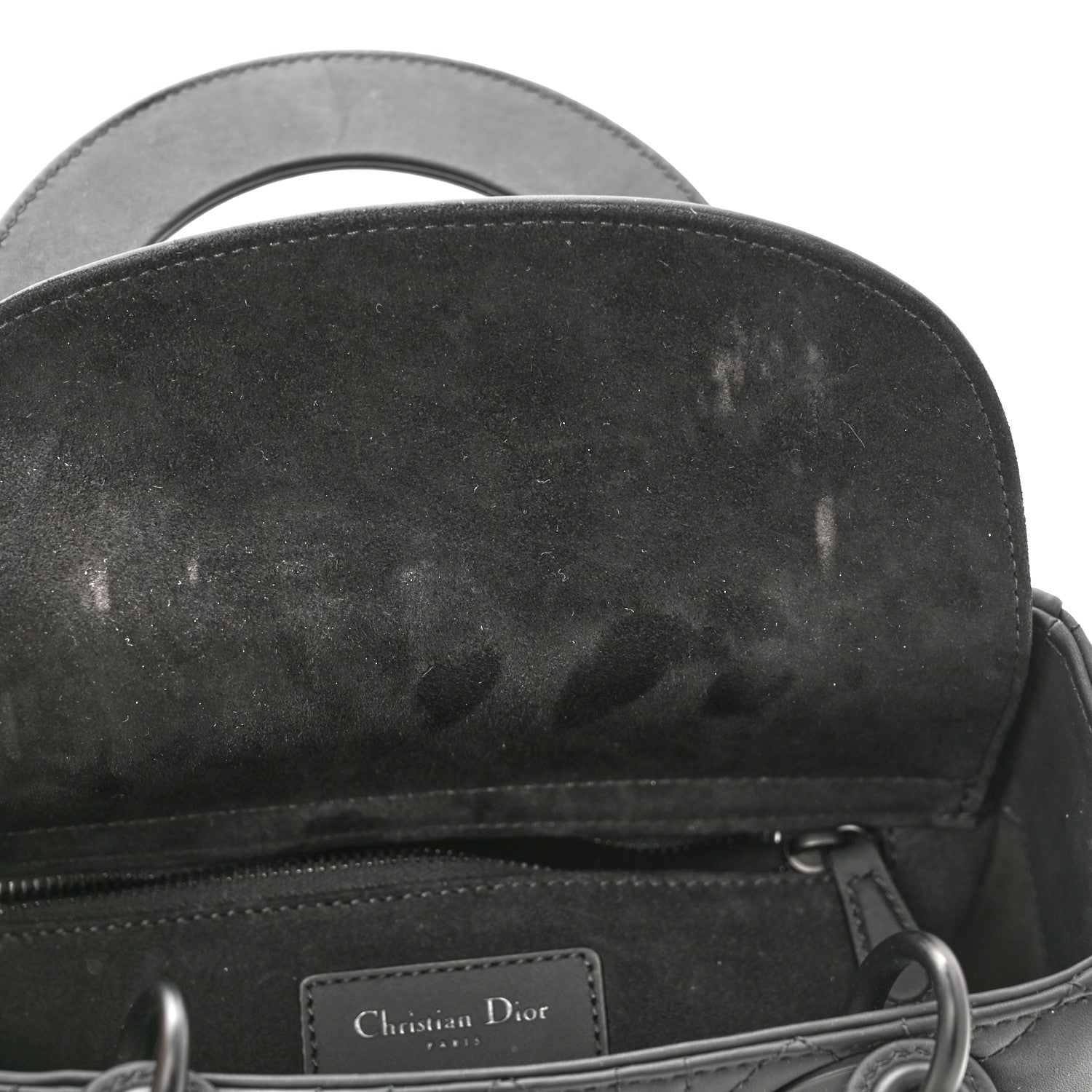 Christian Dior Ultra Matte Calfskin Cannage Small My ABCDior Lady Dior Black 8 of 10