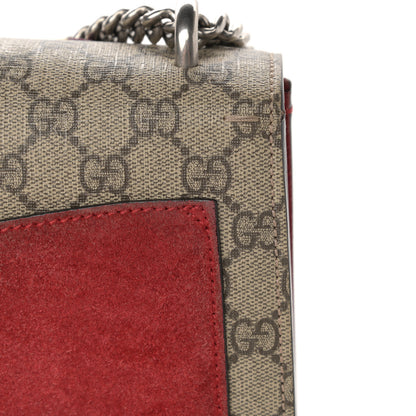 Gucci GG Supreme Monogram Embroidered Medium Dionysus Shoulder Bag Beige Hibiscus 19 of 21
