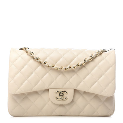 Chanel Caviar Quilted Jumbo Double Flap Beige Clair 1 of 9