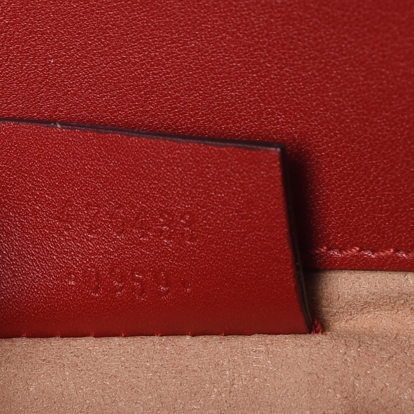 Calfskin Matelasse Super Mini GG Marmont Shoulder Bag Hibiscus Red
