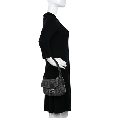 Fendi Wool Zucca Baguette Grey 2 of 10