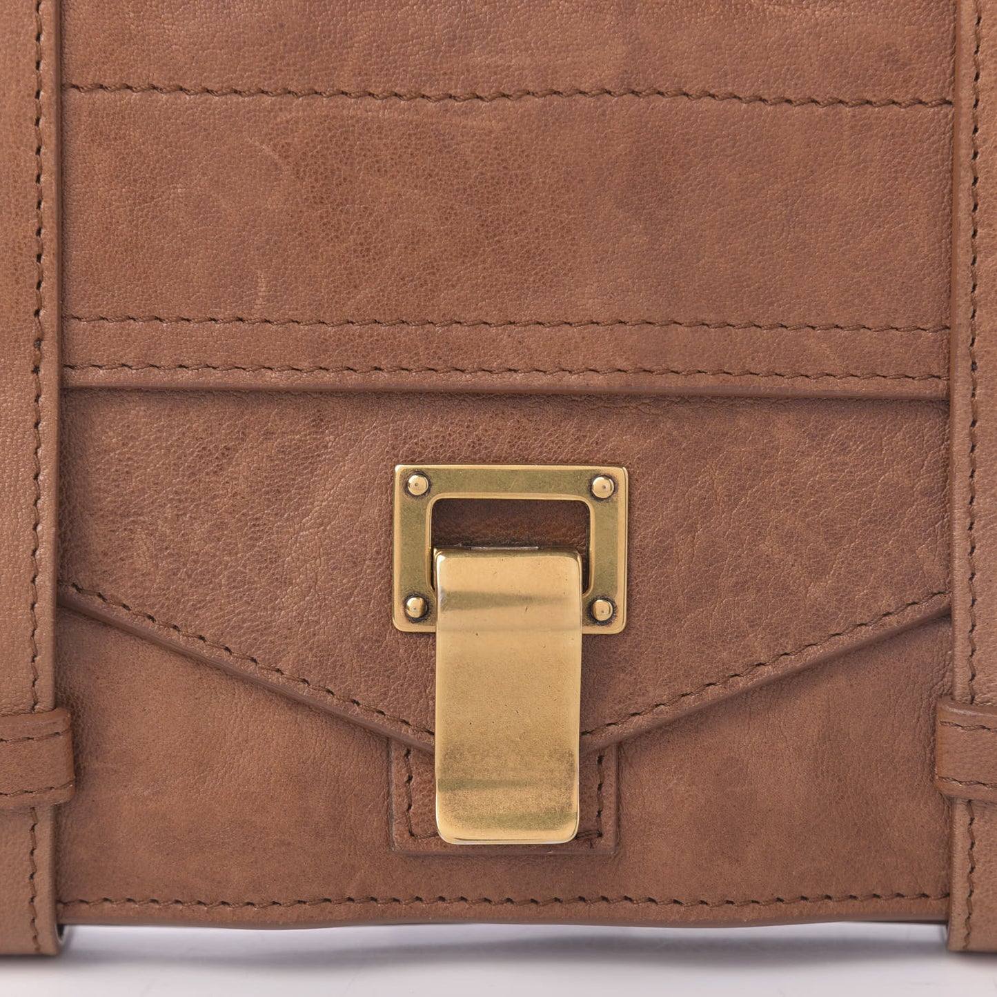 Lambskin PS1 Pochette Clutch Saddle