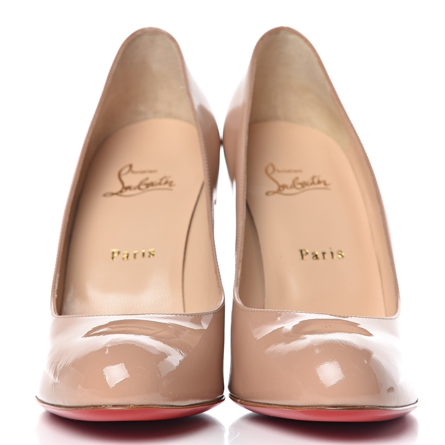 Christian Louboutin Patent Simple 100 Pumps 39.5 Nude 2 of 7