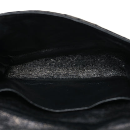 Chanel Glazed Aged Calfskin Quilted 2.55 Reissue Flap Belt Bag Clutch Black 5 of 13