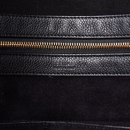 Celine Soft Grained Calfskin Medium Belt Cabas Phantom Black 6 of 10