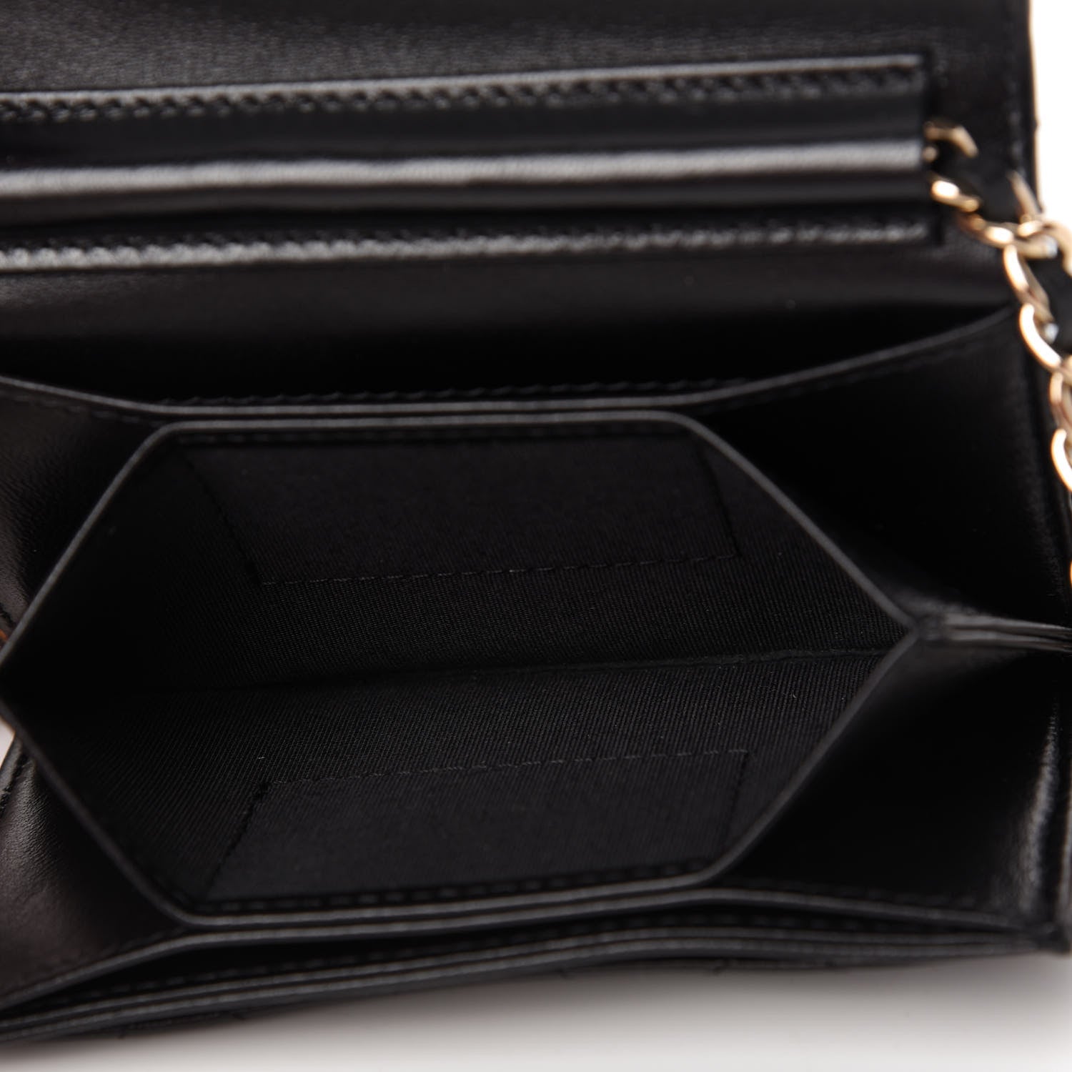 Chanel Lambskin Quilted My Chanel Lady Card Holder On Chain Black 5 of 11