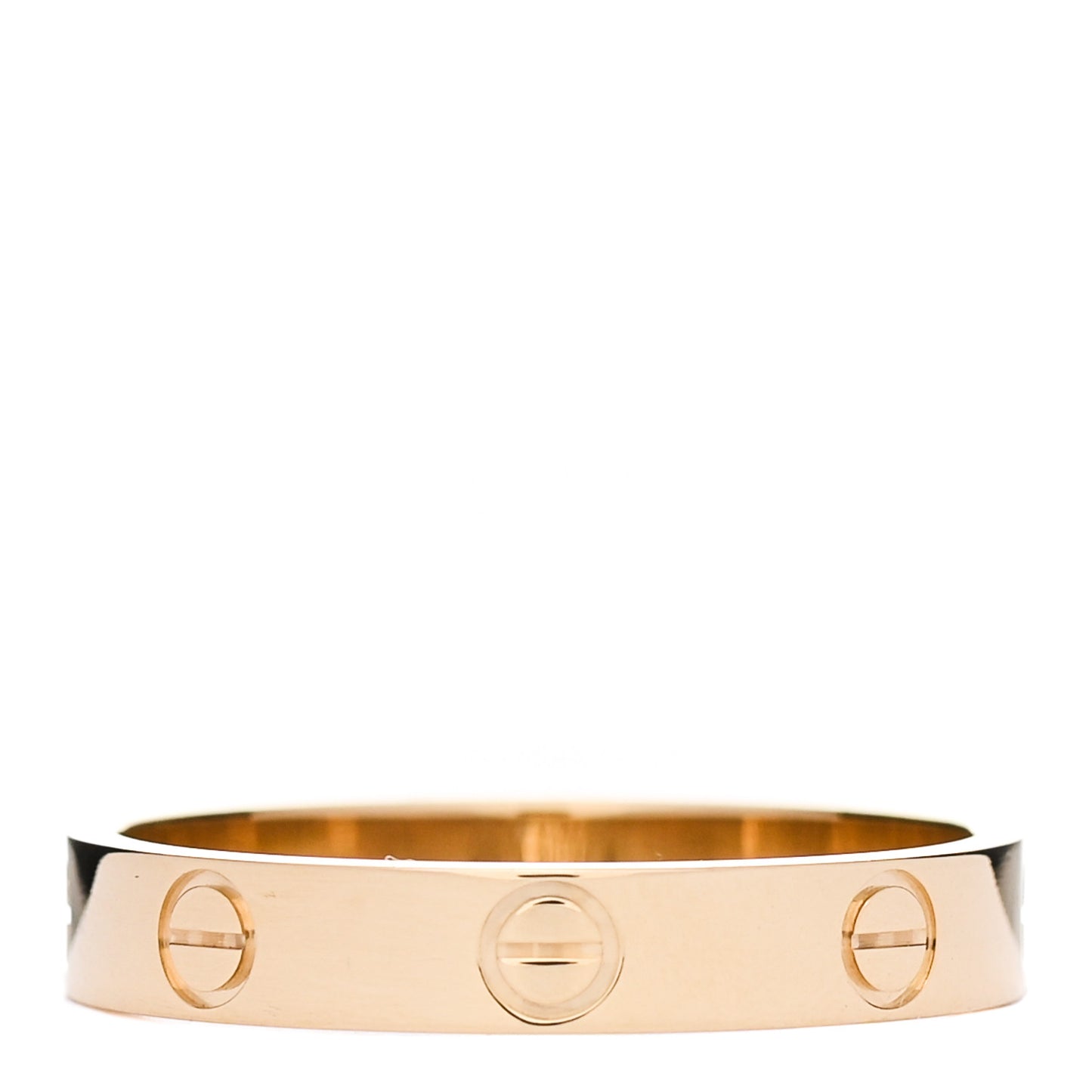 18K Yellow Gold 3.5mm LOVE Wedding Band Ring 58 8.25