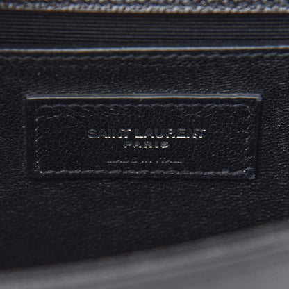 Saint Laurent Grain De Poudre Small Monogram Kate Satchel Black 6 of 9